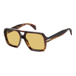 Lunettes de soleil David Beckham DB 7151/S Brown Horn / verres Yellow (EX4-HO)