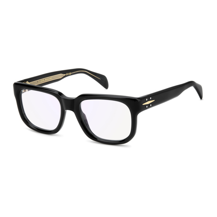 Lunettes de vue David Beckham DB 7156 Black / verres Blue Mirror (807-2Y)