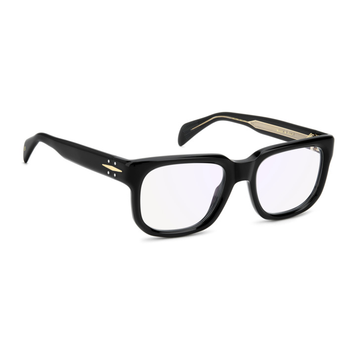 Lunettes de vue David Beckham DB 7156 Black / verres Blue Mirror (807-2Y)