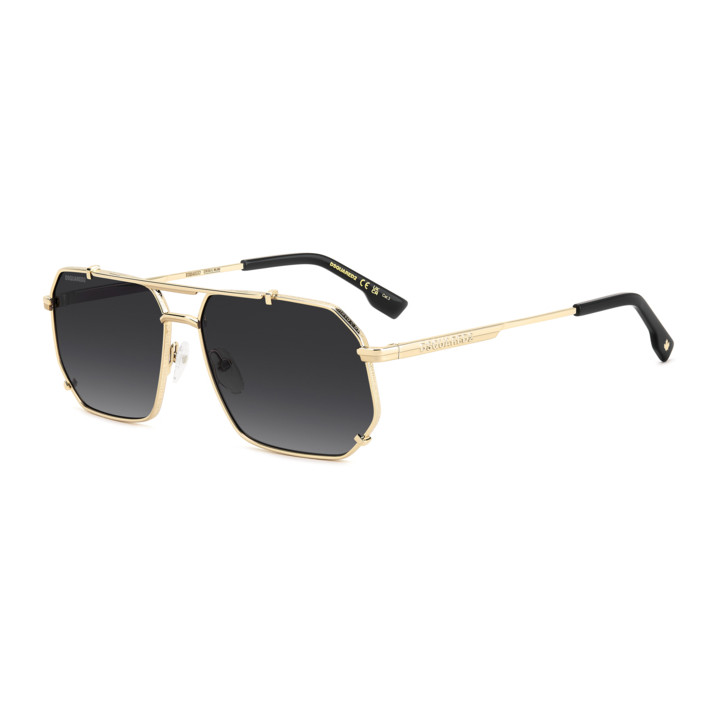Lunettes de soleil Dsquared2 D2 0175/S Rose Gold / verres Dark Grey Shaded (000-9O)