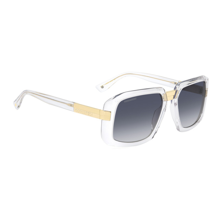 Lunettes de soleil Dsquared2 D2 0178/S Crystal / verres Dk Blue Shaded (900-08)
