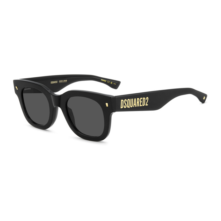 Lunettes de soleil Dsquared2 D2 0180/S Black / verres Grey (807-IR)