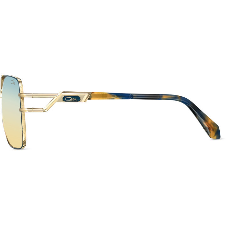Cazal 9504 004 bleu pétrole-or - vue de profil