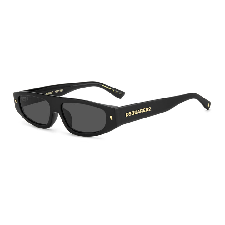Lunettes de soleil Dsquared2 D2 0184/G/S Black / verres Grey (807-IR)