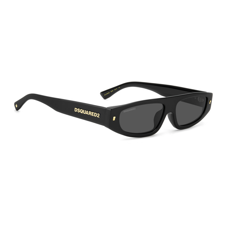 Lunettes de soleil Dsquared2 D2 0184/G/S Black / verres Grey (807-IR)