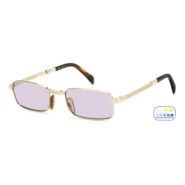 Lunettes de soleil David Beckham DB 99/ORIGAMI Gold Brown Horn / verres Violet To Grey Photochromatic (T5U-KE)