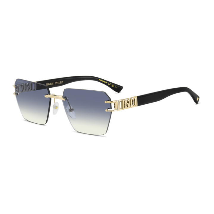 Lunettes de soleil Dsquared2 D2 0173/S Gold / verres Azure Shaded (J5G-ST)