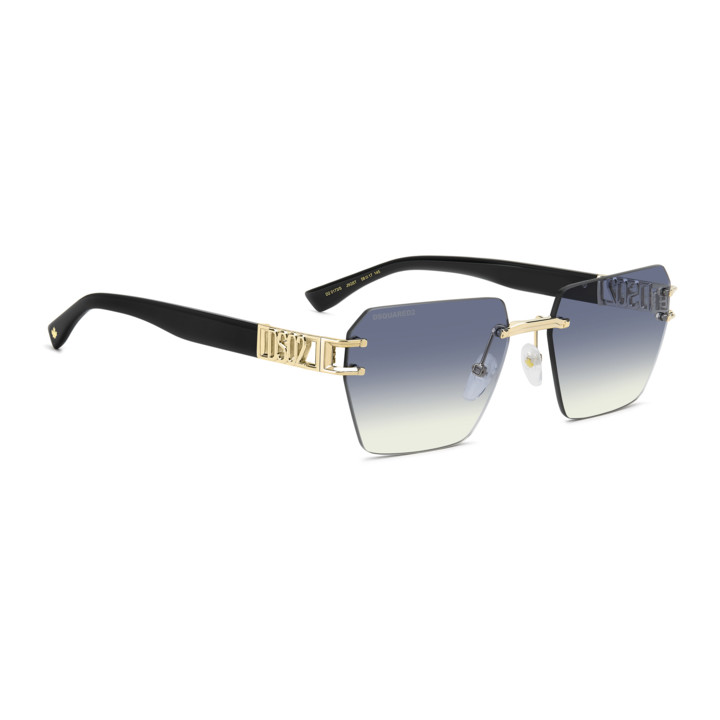 Lunettes de soleil Dsquared2 D2 0173/S Gold / verres Azure Shaded (J5G-ST)