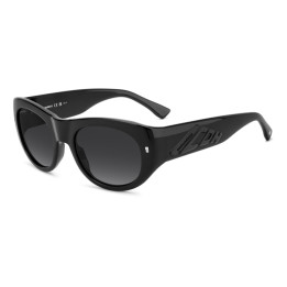 Lunettes de soleil Dsquared2 ICON 0028/S Black / verres Dark Grey Shaded (807-9O)