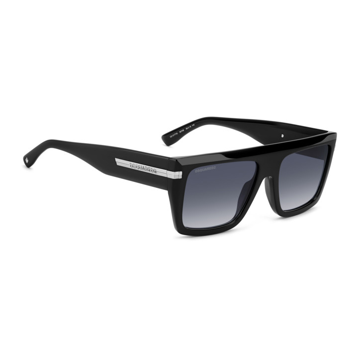 Lunettes de soleil Dsquared2 D2 0177/S Black / verres Dk Blue Shaded (807-08)