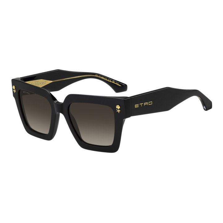 Lunettes de soleil Etro 0113/S Black / verres Brown Shaded (807-HA)