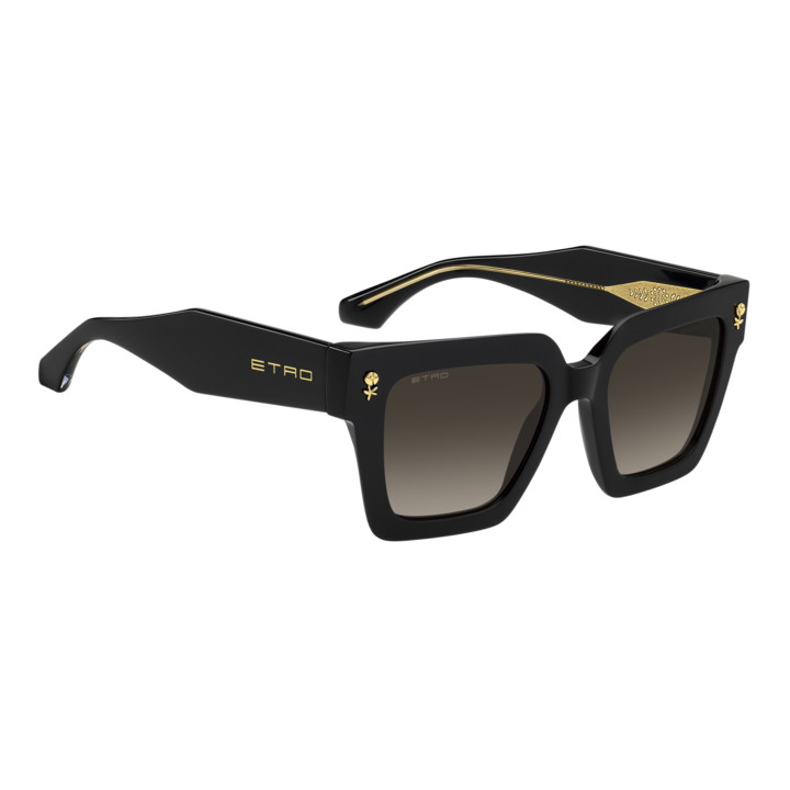 Lunettes de soleil Etro 0113/S Black / verres Brown Shaded (807-HA)