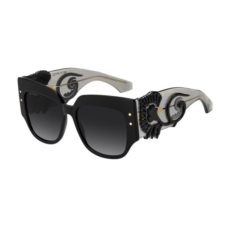 Lunettes de soleil Etro 0103/S Black / verres Dark Grey Shaded (807-9O)