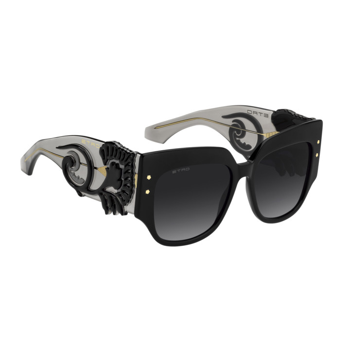 Lunettes de soleil Etro 0103/S Black / verres Dark Grey Shaded (807-9O)