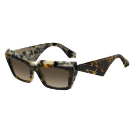 Lunettes de soleil Etro 0118/S Dark Havana White Grey Brown / verres Brown Shaded (1QI-HA)