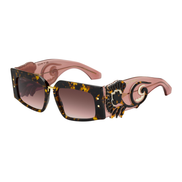 Lunettes de soleil Etro ETROBLOSSOM Havana / verres Pink Doubleshade (086-3X)