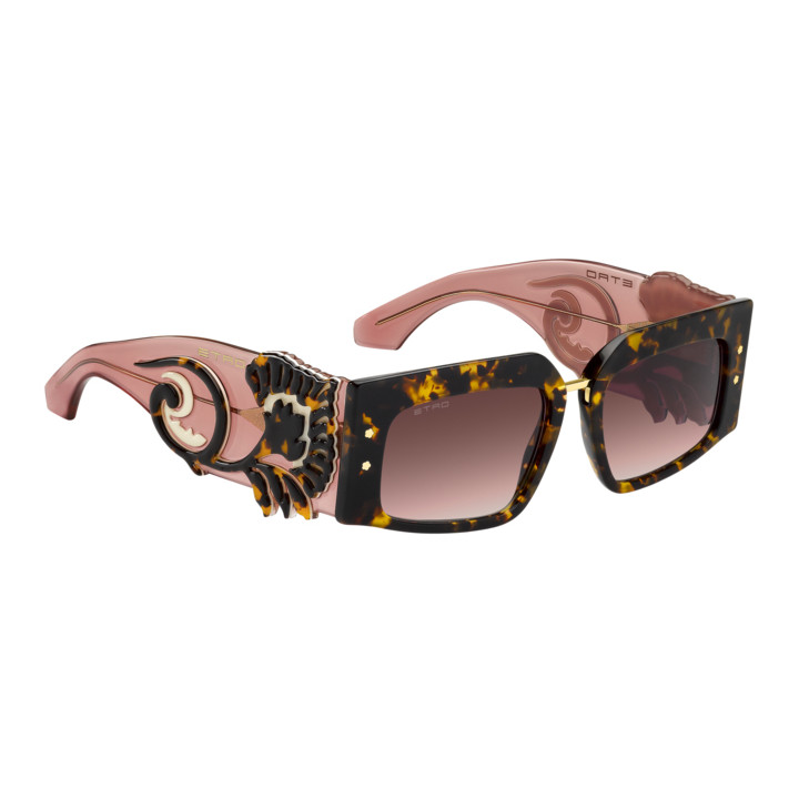 Lunettes de soleil Etro ETROBLOSSOM Havana / verres Pink Doubleshade (086-3X)
