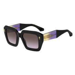 Lunettes de soleil Etro 0114/S Black Violet / verres Brown Violet Doubleshade (HK8-QR)