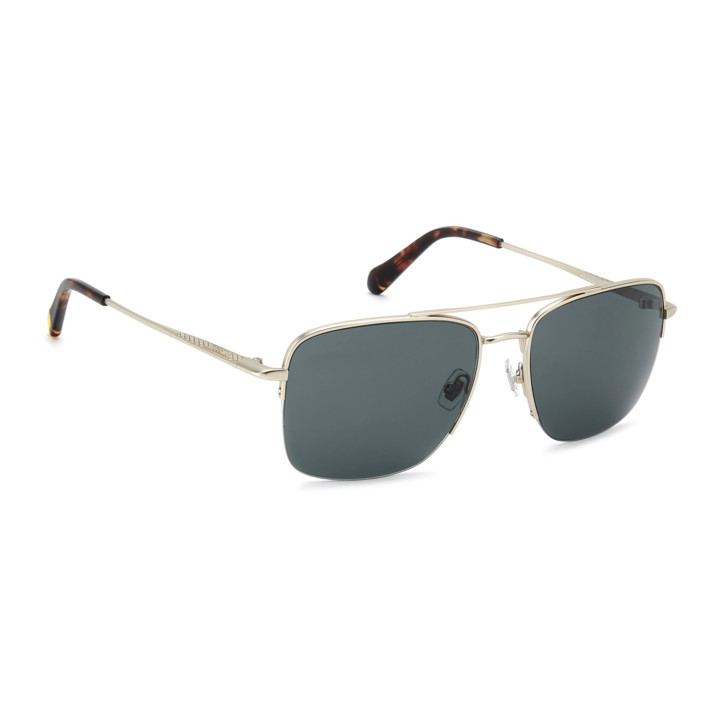Lunettes de soleil Fossil FOS 2164/G/S Matte Light Gold / verres Green (CGS-QT)
