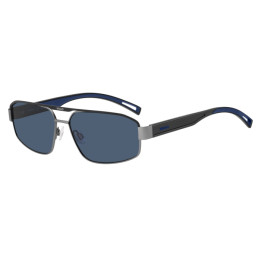 Lunettes de soleil HUGO HG 1368/S Matte Ruthenium Black / verres Blue (SVK-KU)