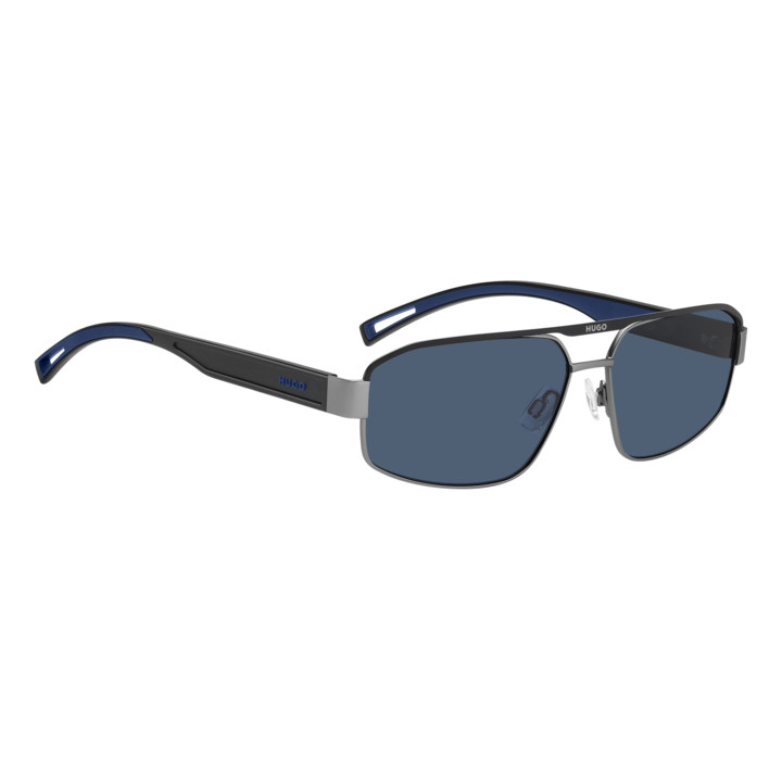 Lunettes de soleil HUGO HG 1368/S Matte Ruthenium Black / verres Blue (SVK-KU)