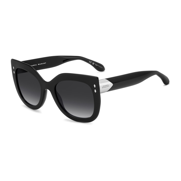 Lunettes de soleil Isabel Marant IM 0227/S Black Silver / verres Dark Grey Shaded (BSC-9O)