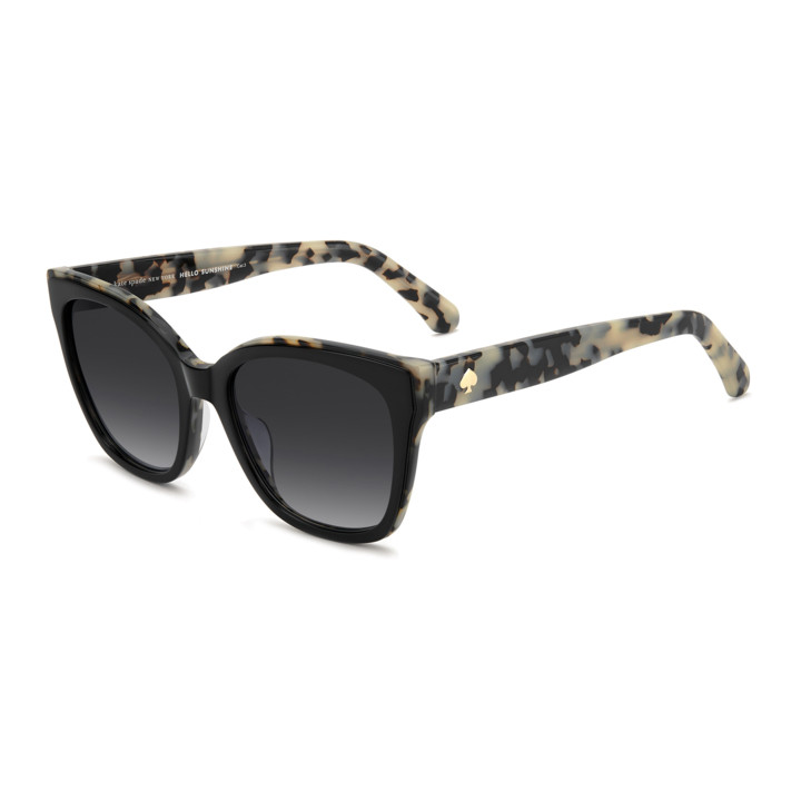 Lunettes de soleil Kate Spade KS DAESHA 2/G/S Black White Havana / verres Dark Grey Shaded (TCB-9O)