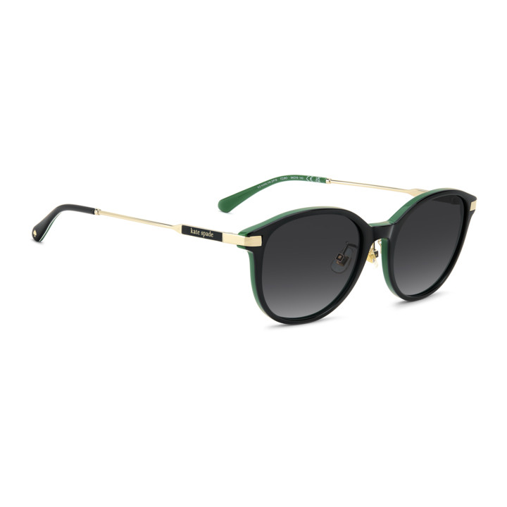 Lunettes de soleil Kate Spade KS KARLYN 2/F/S Black Green / verres Dark Grey Shaded (7ZJ-9O)