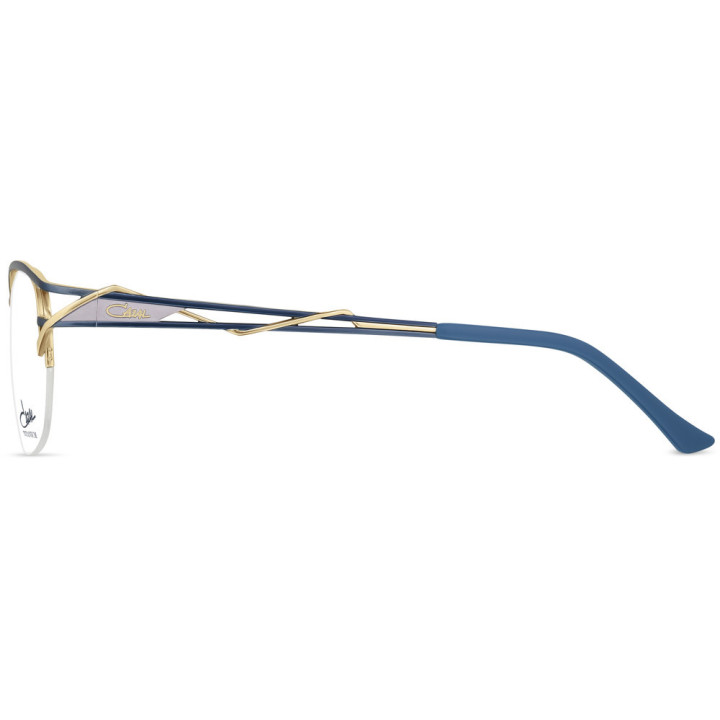 Cazal 1297 001 bleu glacé-or - vue de profil
