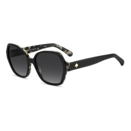 Lunettes de soleil Kate Spade KS LAYNE 2/G/S Black White Havana / verres Dark Grey Shaded (TCB-9O)