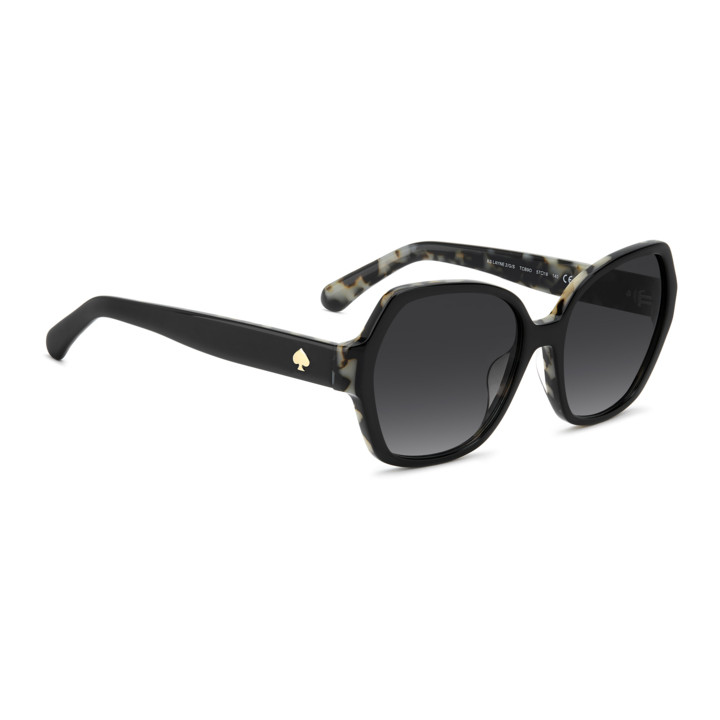 Lunettes de soleil Kate Spade KS LAYNE 2/G/S Black White Havana / verres Dark Grey Shaded (TCB-9O)