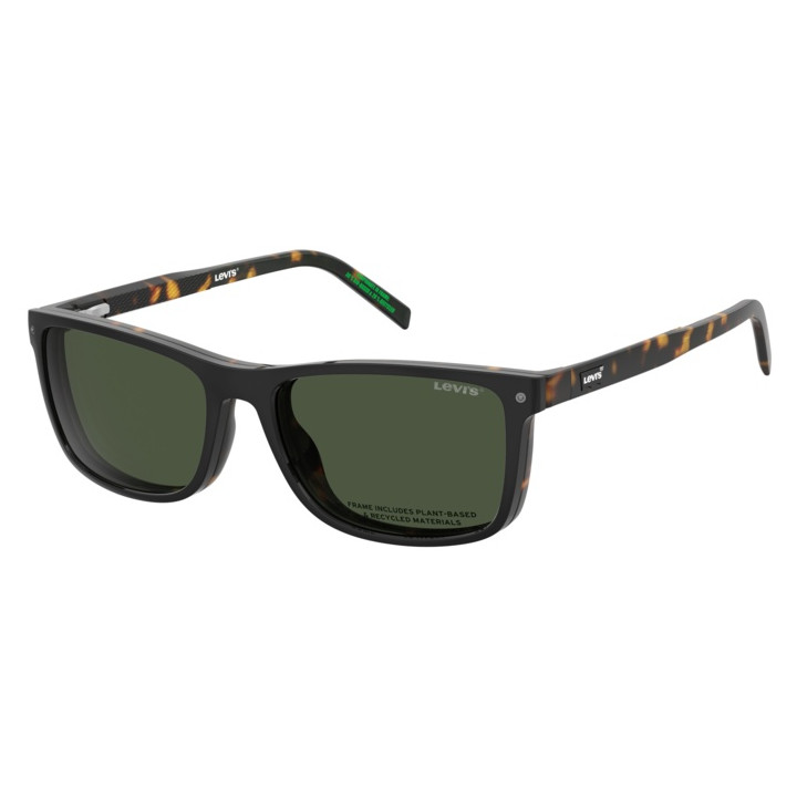 Lunettes de vue avec clip solaire Levi's LV 5090/C Havana / verres Green Polarized (086-UC)