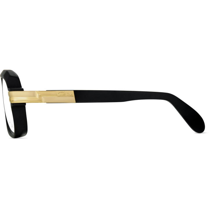 Cazal 607 011 noir mat - vue de profil