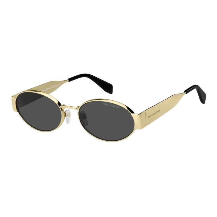 Lunettes de soleil Marc Jacobs MARC 806/S Gold Black 2 / verres Grey (RHL-IR)