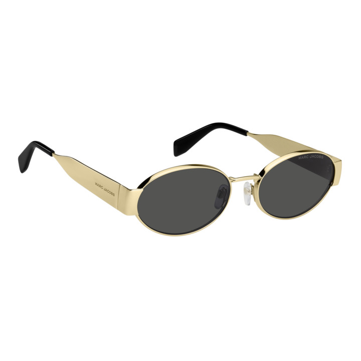 Lunettes de soleil Marc Jacobs MARC 806/S Gold Black 2 / verres Grey (RHL-IR)