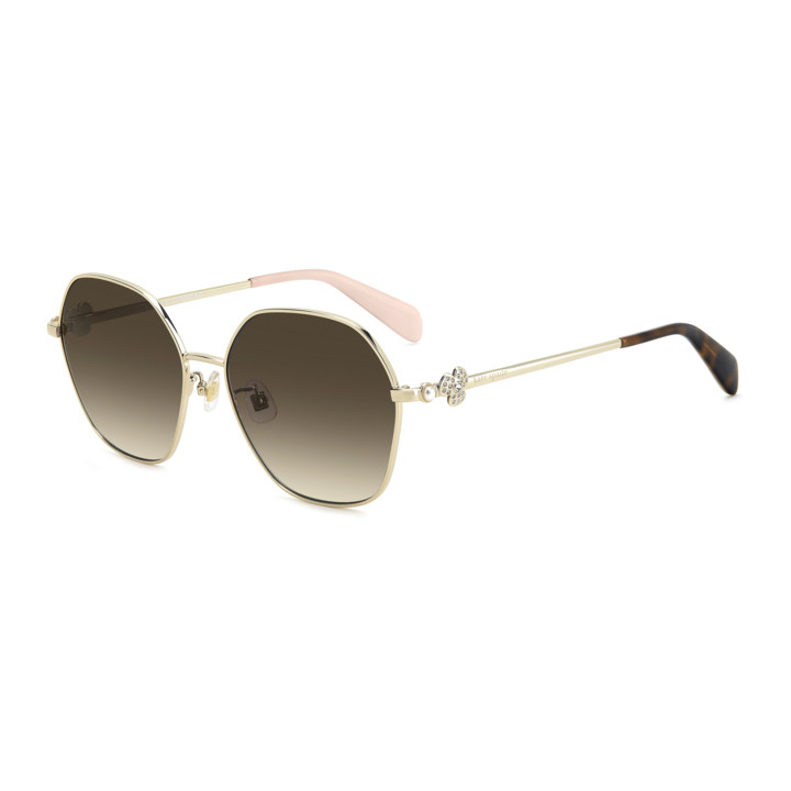 Lunettes de soleil Kate Spade KS VANDRA 2/F/S Gold Havana Pink / verres Brown Shaded (P80-HA)
