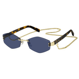 Lunettes de soleil Marc Jacobs MARC 496/S AIR Gold Blue / verres Blue (LKS-KU)