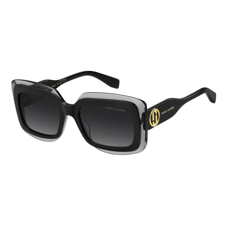 Lunettes de soleil Marc Jacobs MARC 850/S Black Grey / verres Dark Grey Shaded (08A-9O)