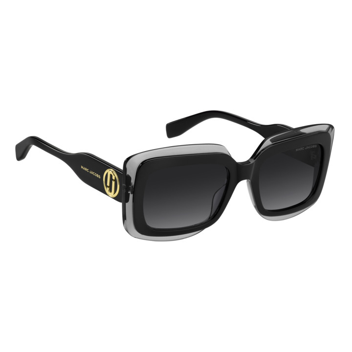 Lunettes de soleil Marc Jacobs MARC 850/S Black Grey / verres Dark Grey Shaded (08A-9O)