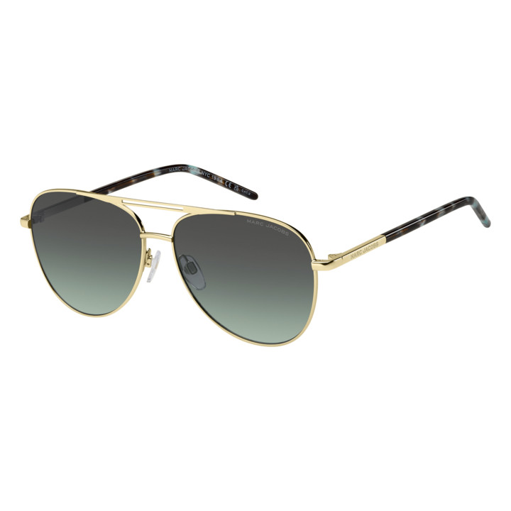 Lunettes de soleil Marc Jacobs MARC 865/S Gold Blue / verres Grey Green (LKS-IB)
