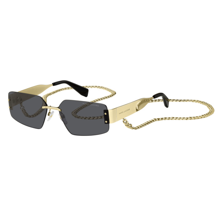 Lunettes de soleil Marc Jacobs MARC 875/N/S Gold Black 2 / verres Grey (RHL-IR)
