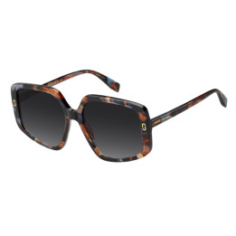 Lunettes de soleil Marc Jacobs MJ 1128/S Brown Blue Havana / verres Dark Grey Shaded (X8Q-9O)