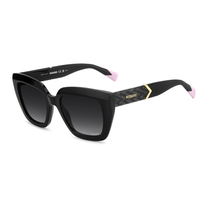 Lunettes de soleil Missoni MIS 0243/S Black / verres Dark Grey Shaded (807-9O)