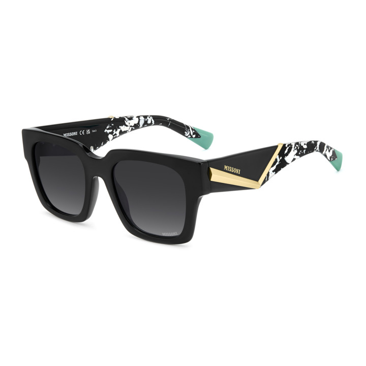 Lunettes de soleil Missoni MIS 0247/S Black / verres Dark Grey Shaded (807-9O)