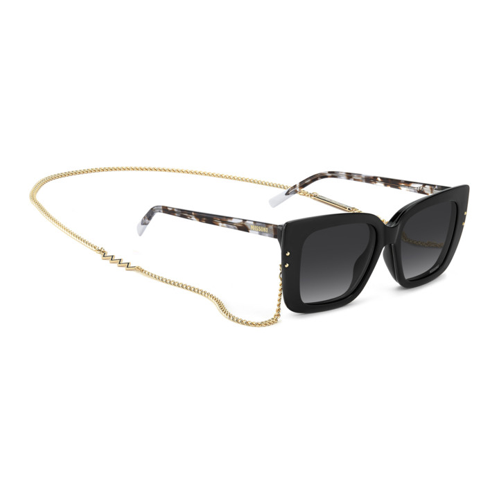 Lunettes de vue avec clip solaire Missoni MIS 0251/C Black / verres Grey Shaded Polarized (807-WJ)