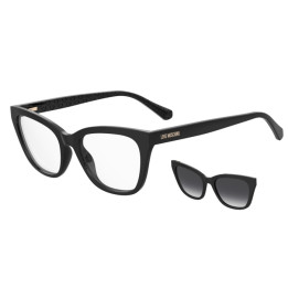 Lunettes de vue avec clip solaire Moschino Love MOL071/CS Black / verres Dark Grey Shaded (807-9O)