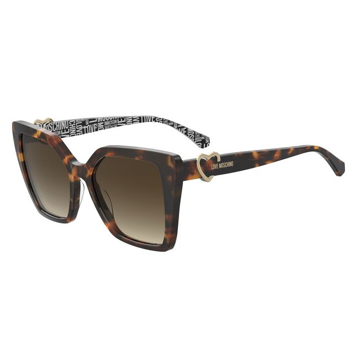 Lunettes de soleil Moschino Love MOL067/S Havana / verres Brown Shaded (086-HA)