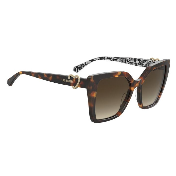 Lunettes de soleil Moschino Love MOL067/S Havana / verres Brown Shaded (086-HA)