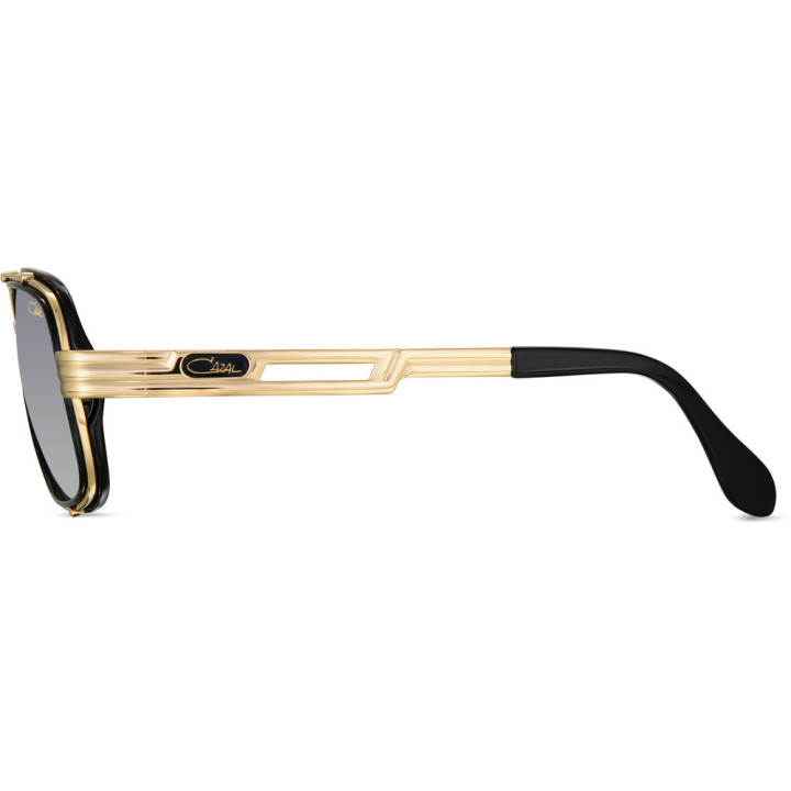Cazal 665 001 noir-or - vue de profil