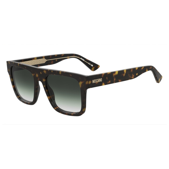 Lunettes de soleil Moschino MOS201/S Havana / verres Green Shaded (086-9K)